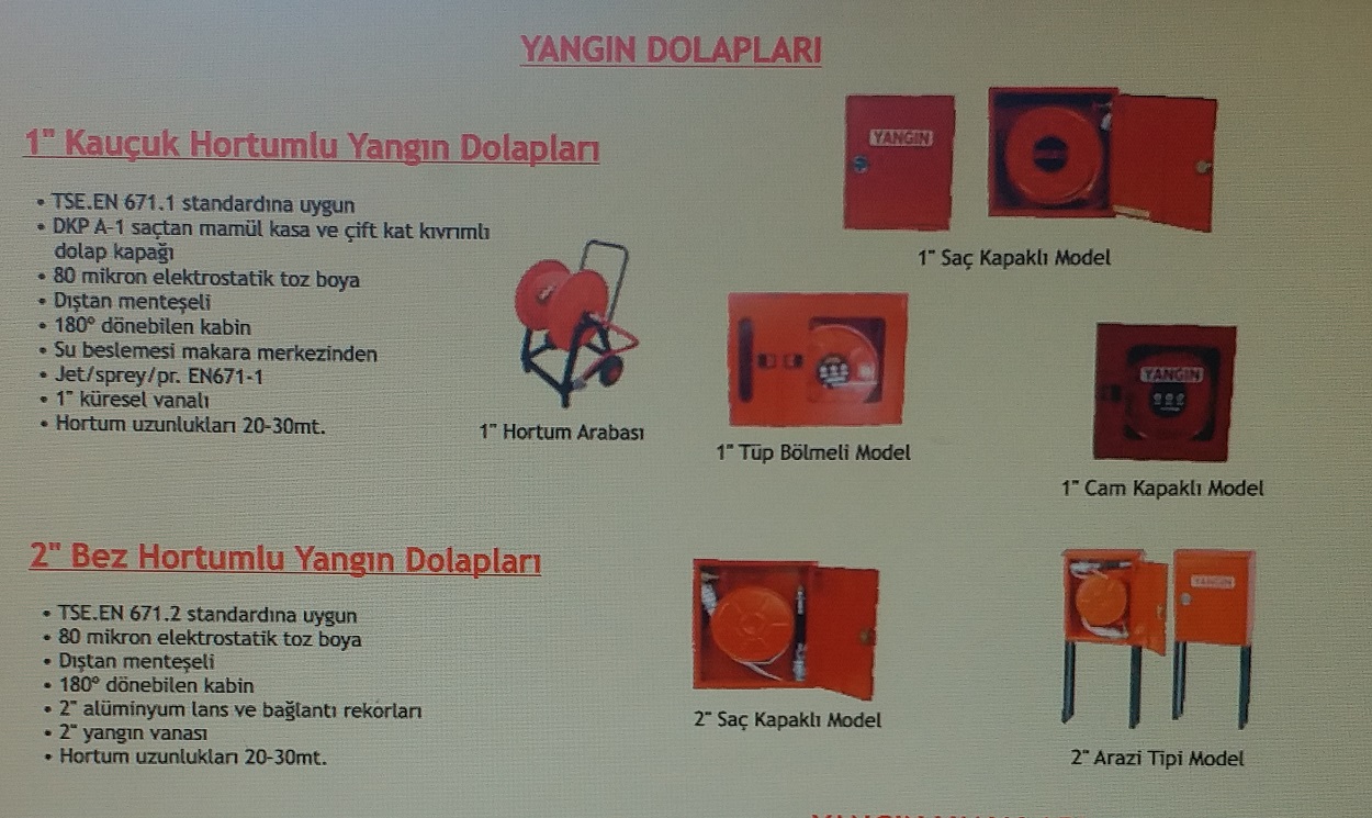 YANGIN DOLAPLARI